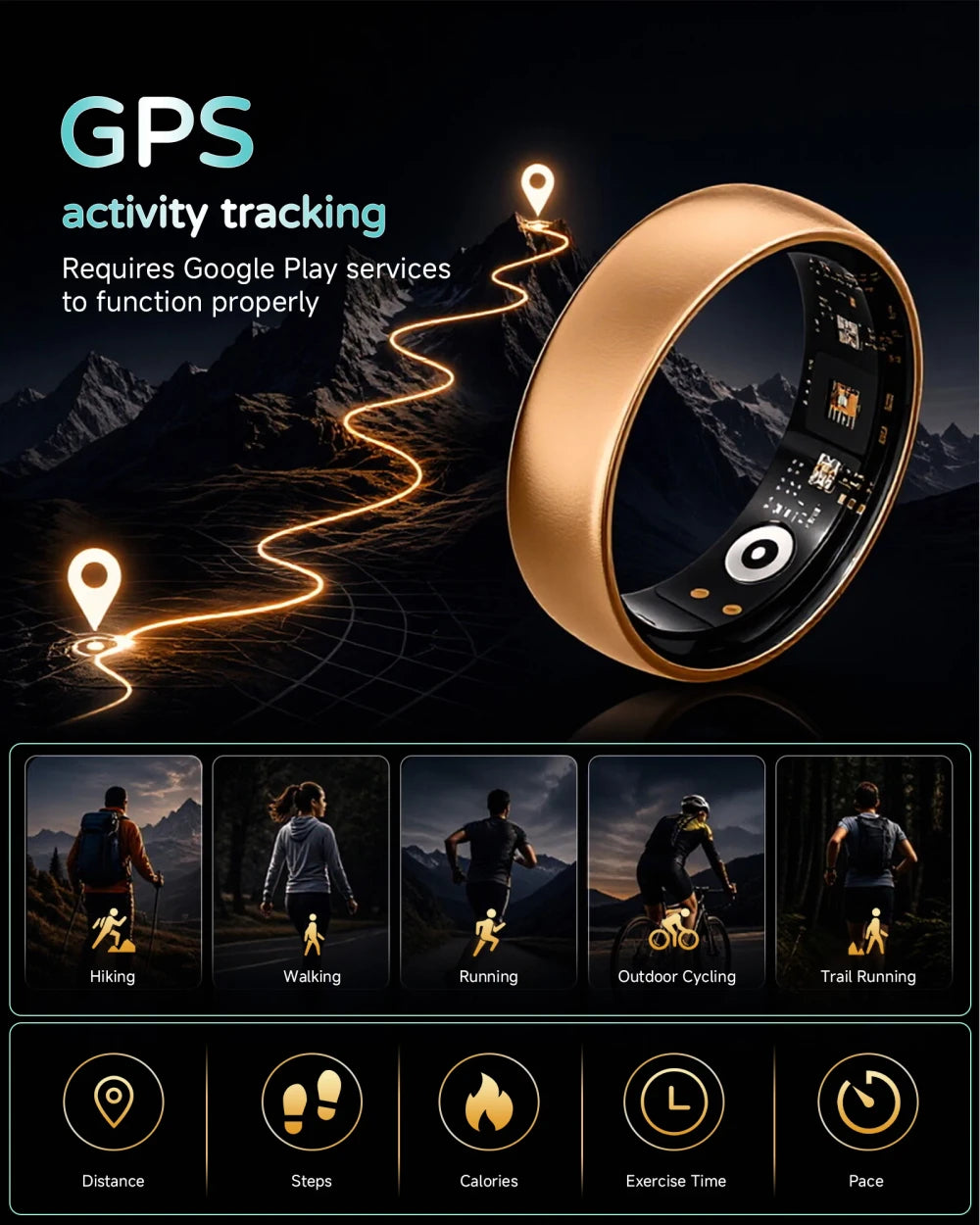 AURA Smart Fitness Ring  (50% Summer Super Sale)